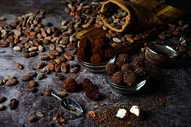 原豆松露及杏仁黑巧系列