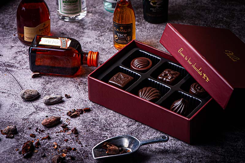 原豆酒心巧克力(小盒6入)